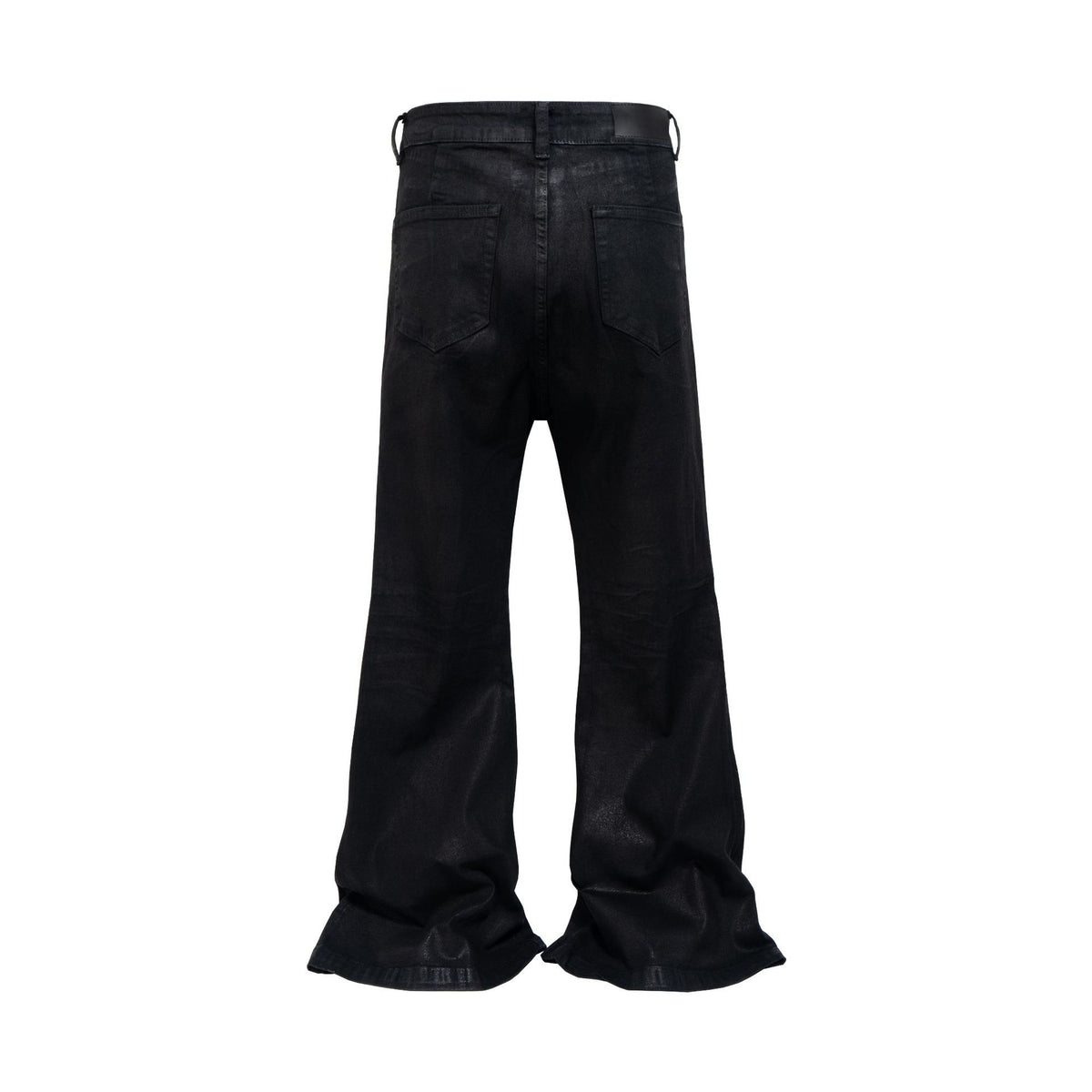 Obsidian Coated Flare Jeans , - Streetwear Jeans - Slick Street