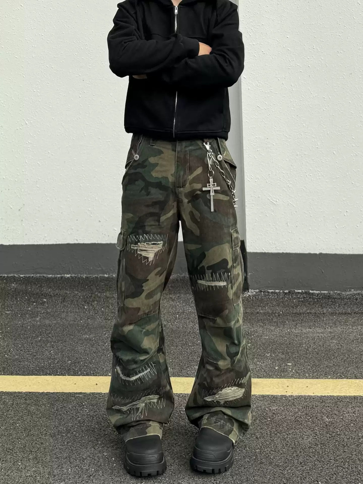 Kade Stitch Camo Cargos