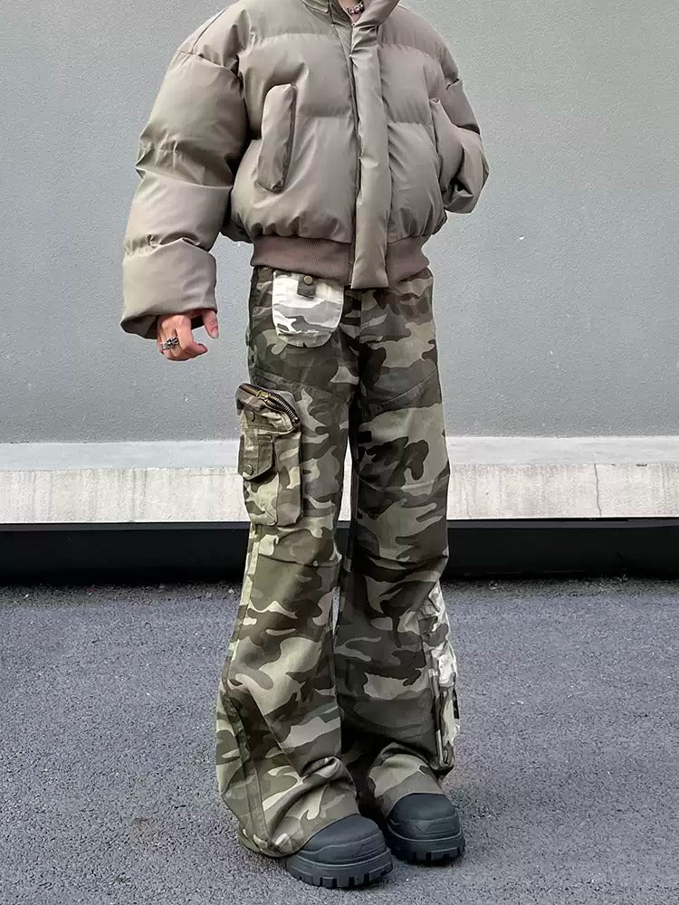 Haze Camo Cargos , - Streetwear Cargo Pants - Slick Street