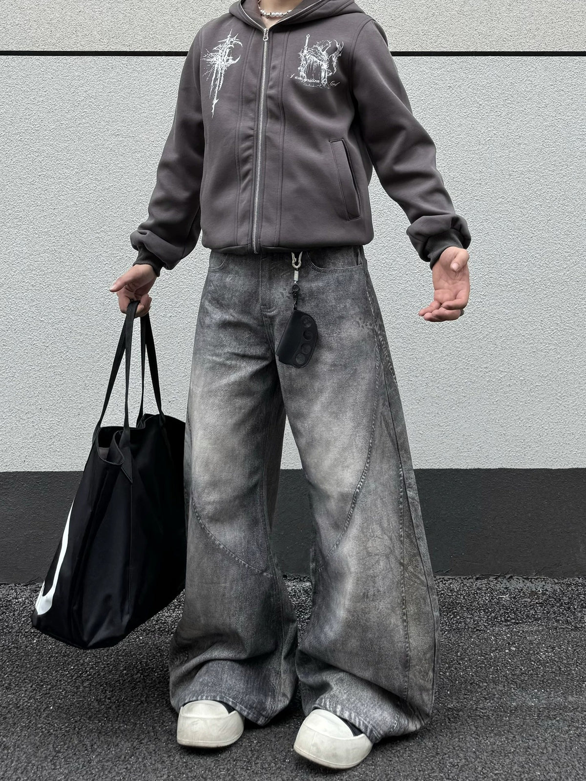 Dirty Grey Blade Jeans , - Streetwear Jeans - Slick Street