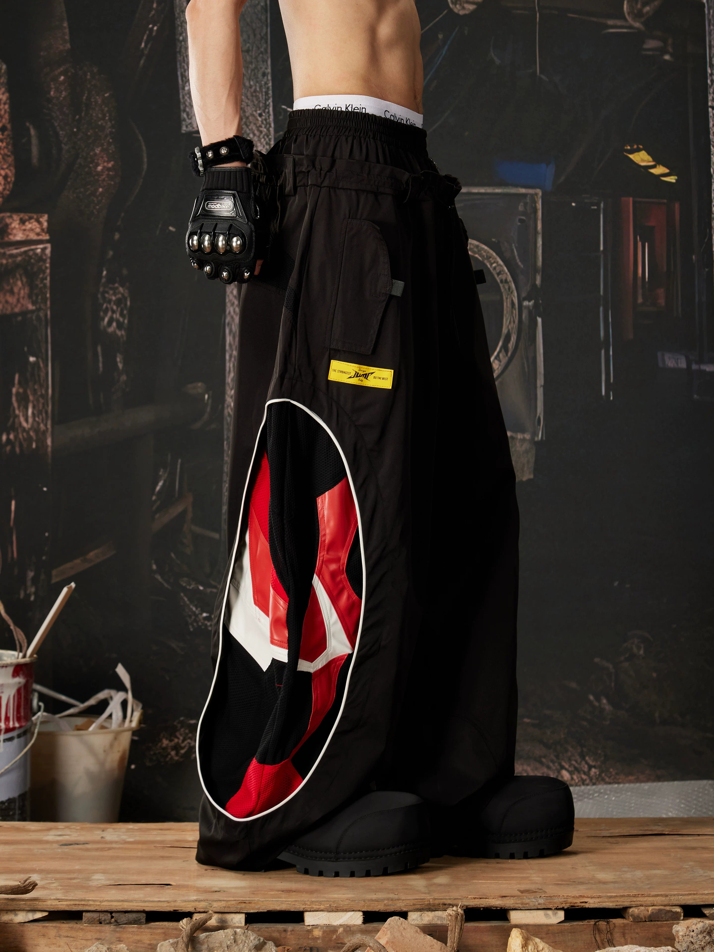 Racing Double Waist Sweatpants , - Streetwear Joggers - Slick Street