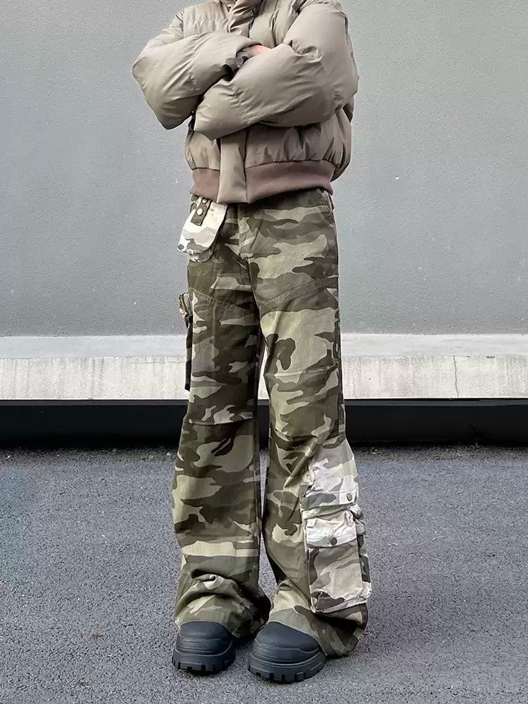 Haze Camo Cargos , - Streetwear Cargo Pants - Slick Street