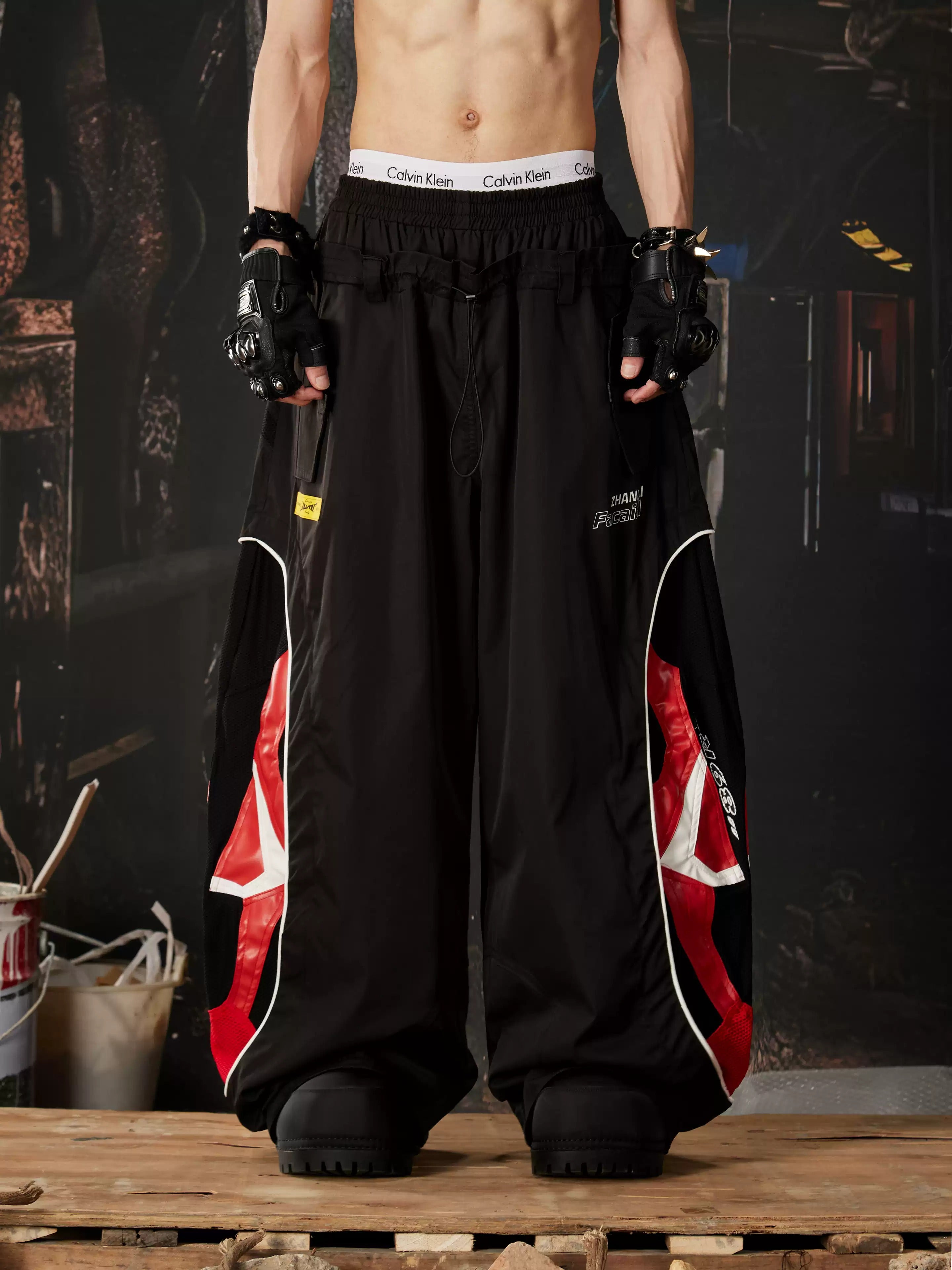 Racing Double Waist Sweatpants , - Streetwear Joggers - Slick Street