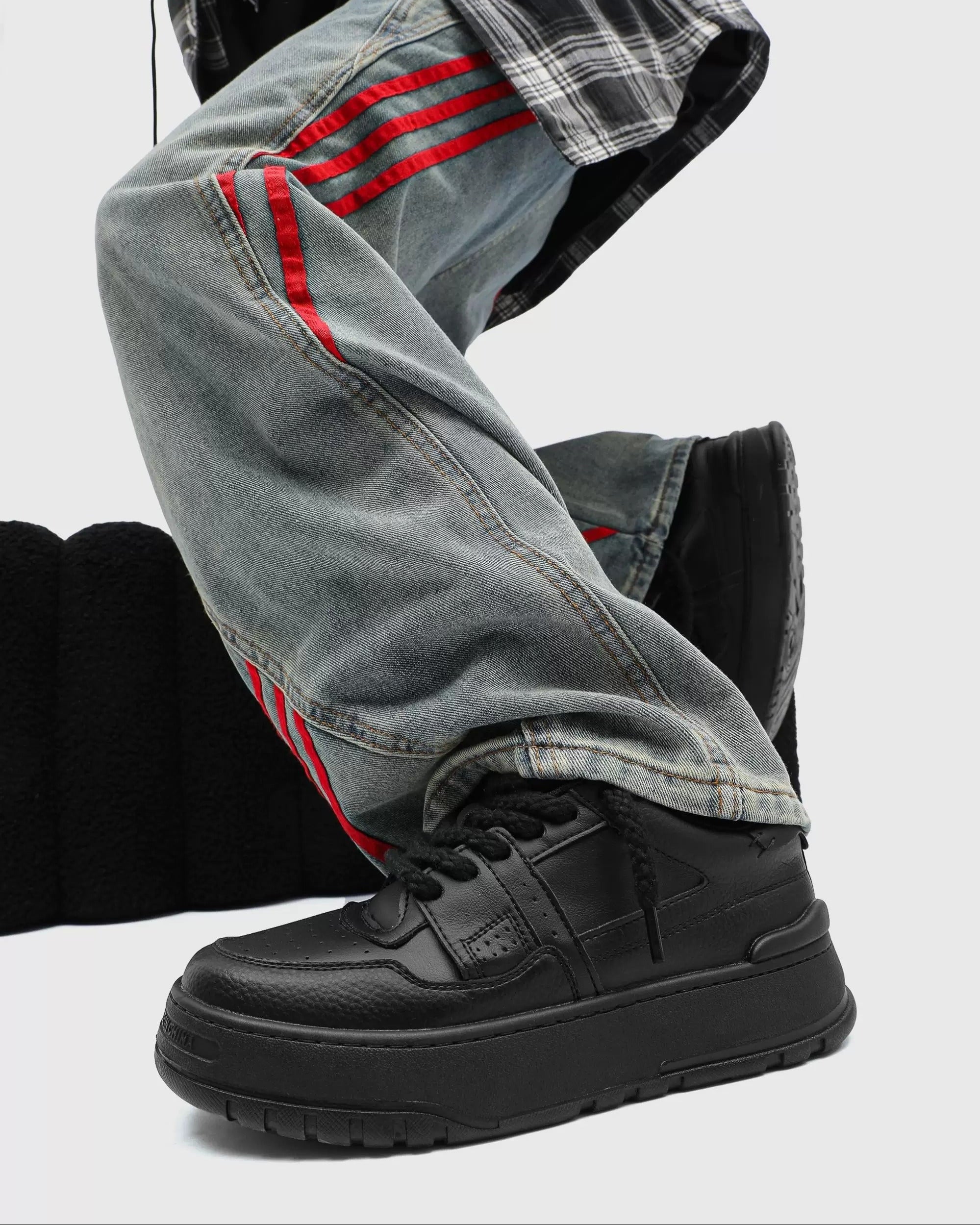 Rope Court Low - Deep Black , - Streetwear Shoes - Slick Street