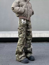 Haze Camo Cargos Camouflage, XS - Streetwear Cargo Pants - Slick Street