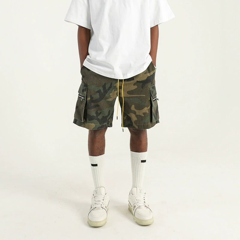 Warrior Camo Cargo Shorts , - Streetwear Shorts - Slick Street