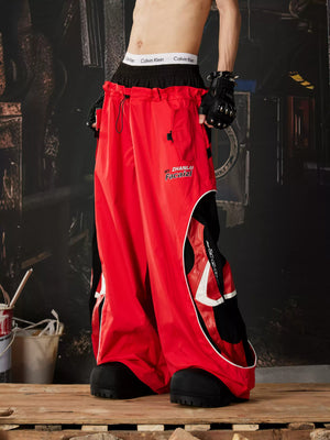 Racing Double Waist Sweatpants , - Streetwear Joggers - Slick Street