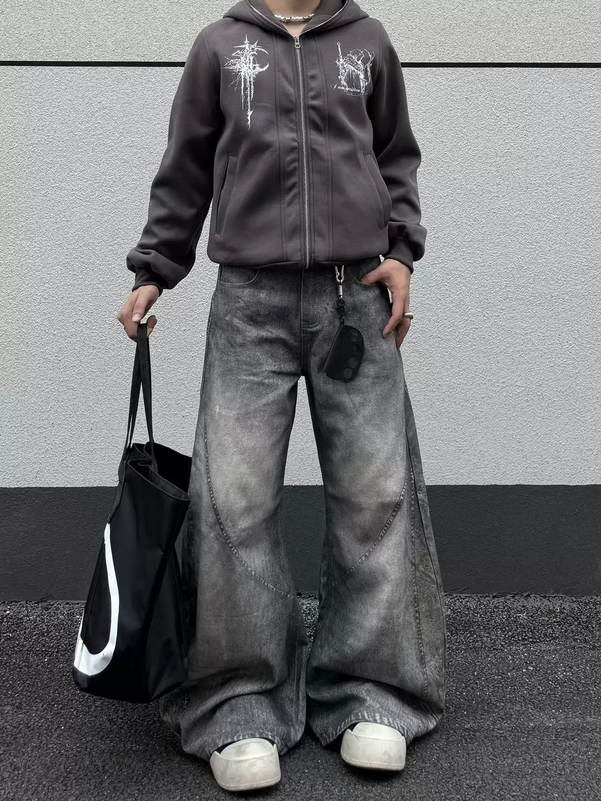 Dirty Grey Blade Jeans , - Streetwear Jeans - Slick Street