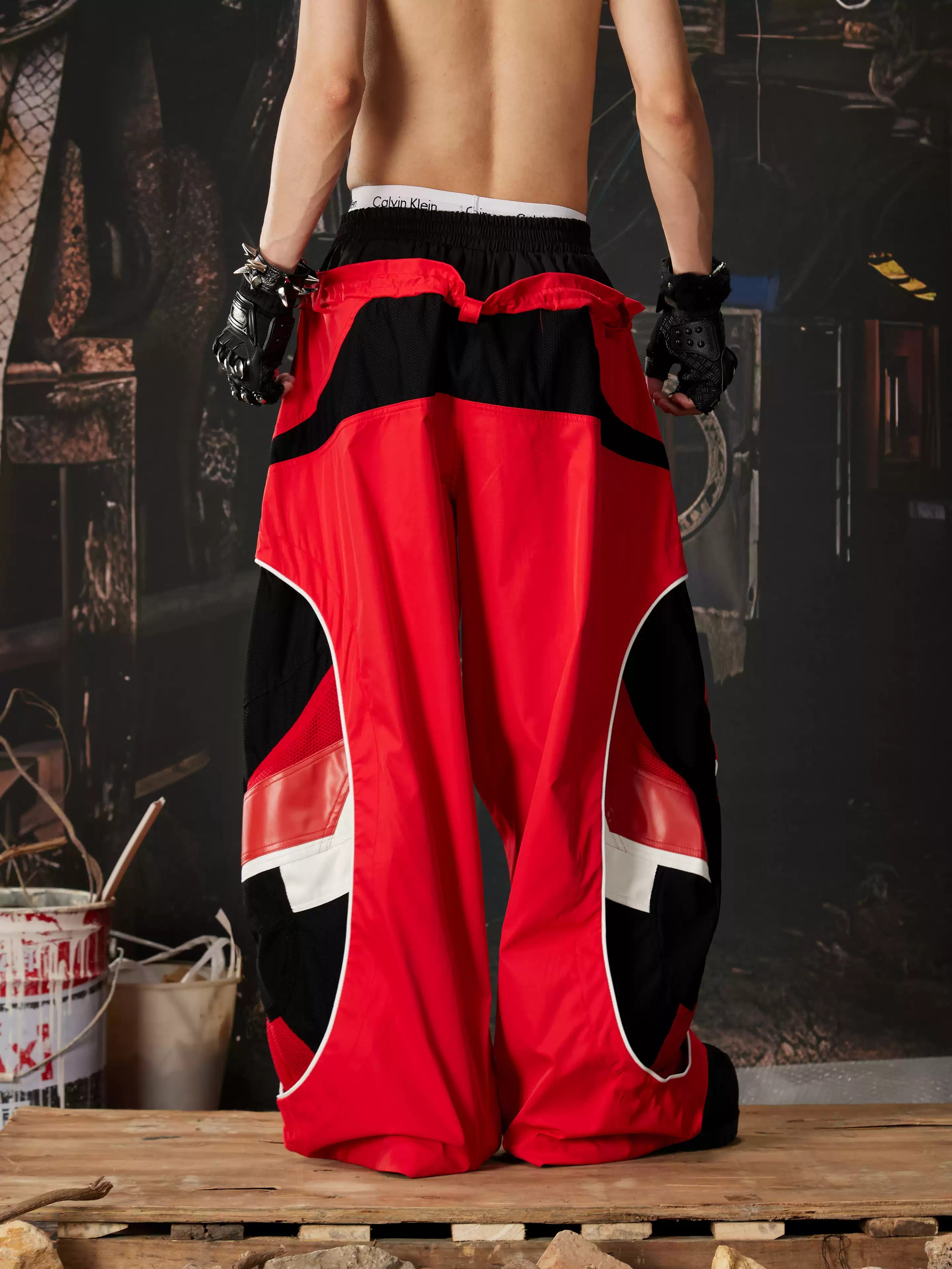 Racing Double Waist Sweatpants , - Streetwear Joggers - Slick Street