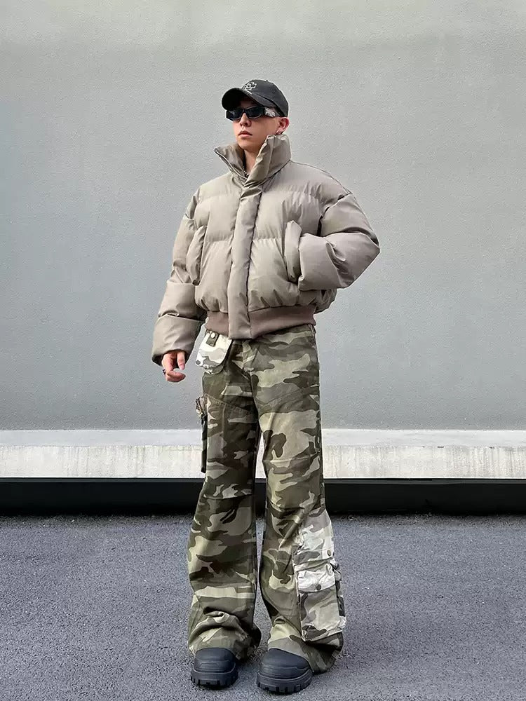 Haze Camo Cargos , - Streetwear Cargo Pants - Slick Street