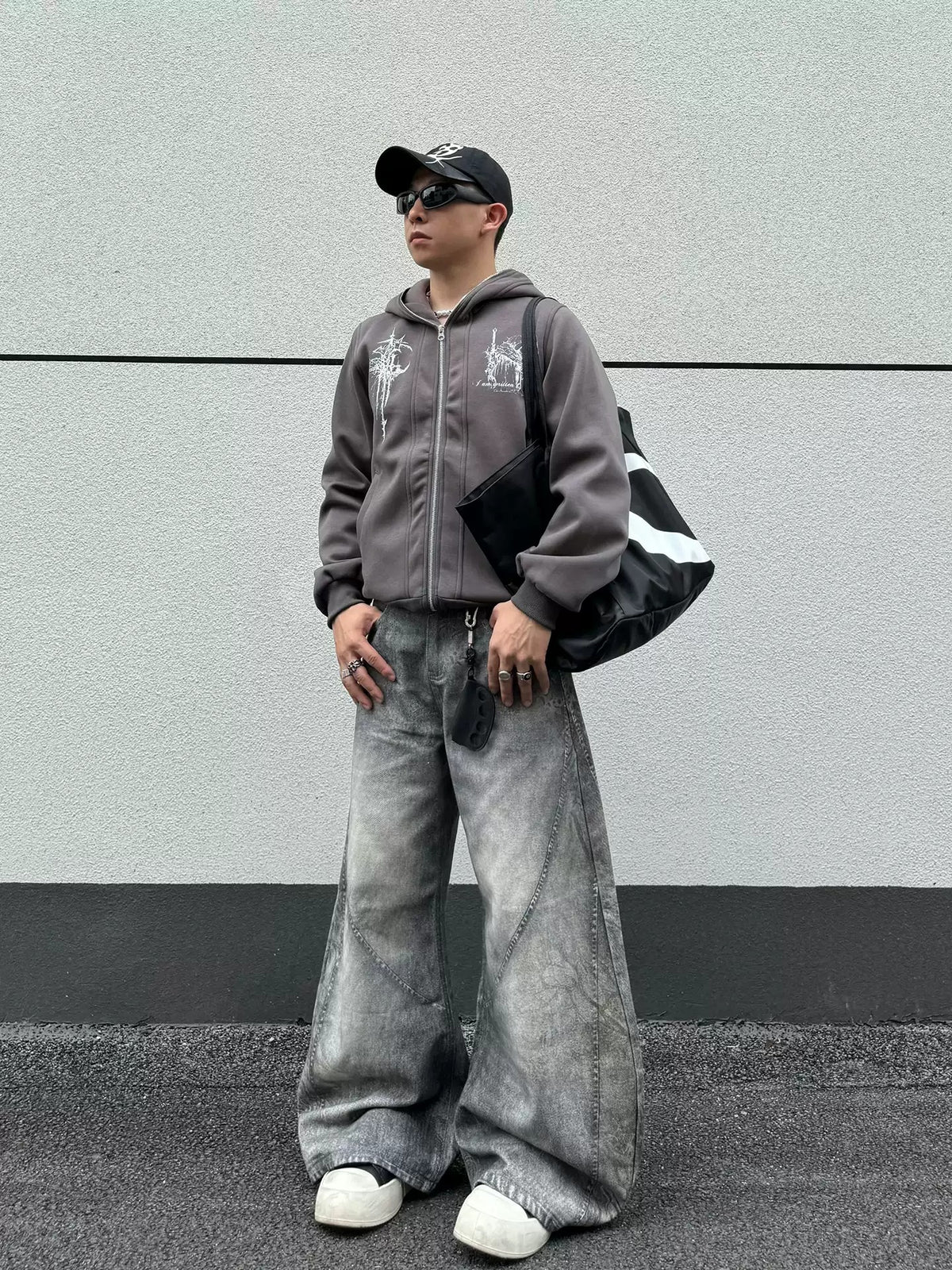 Dirty Grey Blade Jeans , - Streetwear Jeans - Slick Street