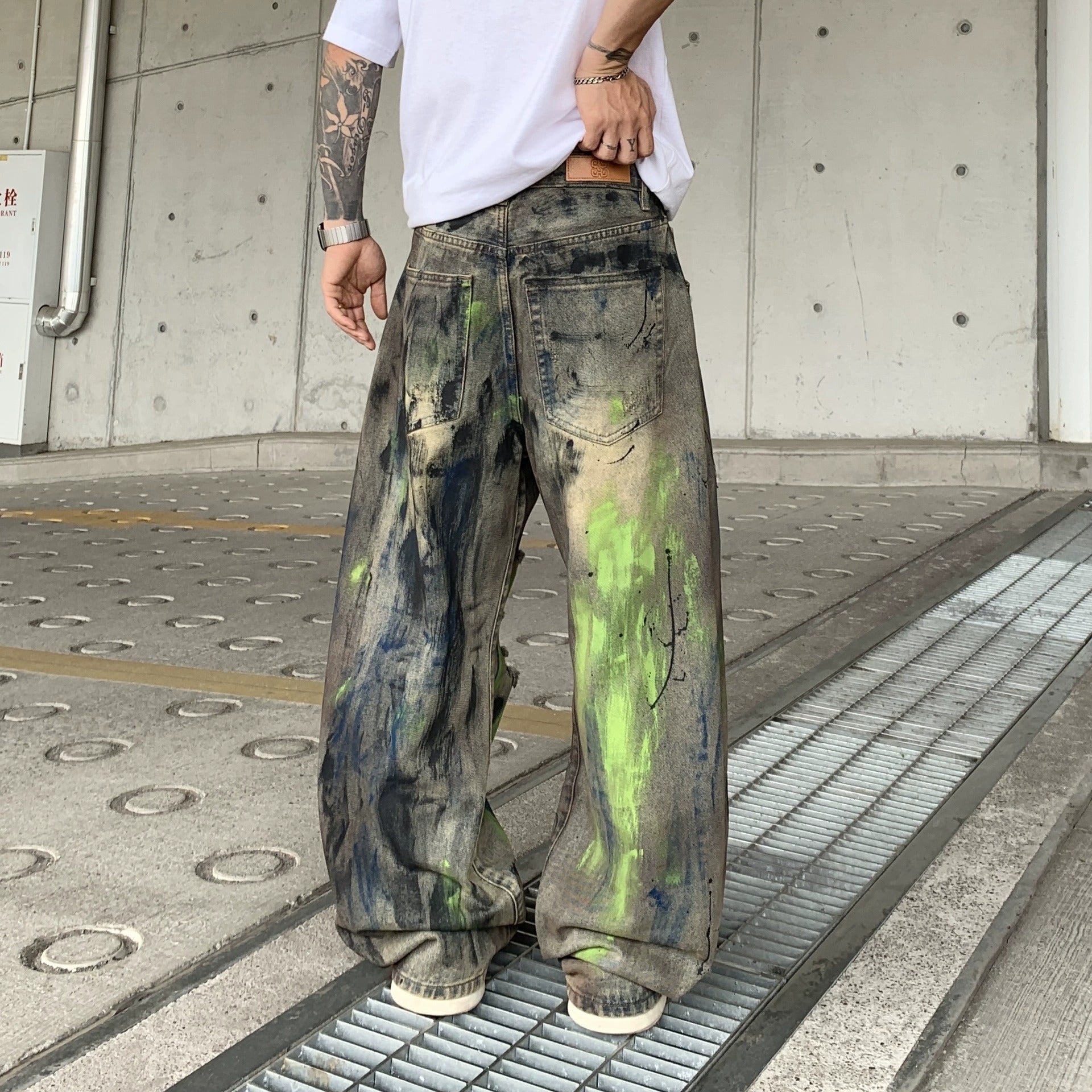 Toxic Canvas Distressed Jeans , - Streetwear Jeans - Slick Street