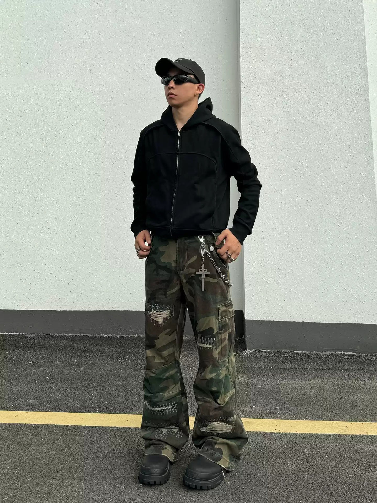 Kade Stitch Camo Cargos
