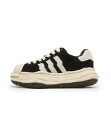 Ripple Suede Sneakers - Black Black, 36 - Streetwear Shoes - Slick Street