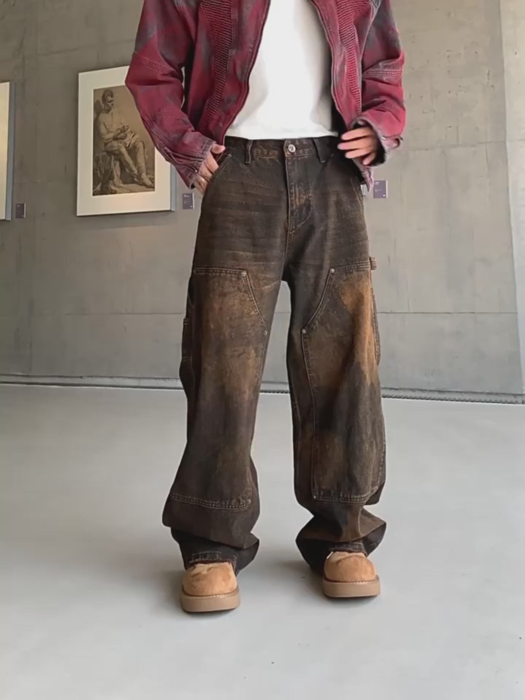 Rustline Carpenter Jeans , - Streetwear Jeans - Slick Street