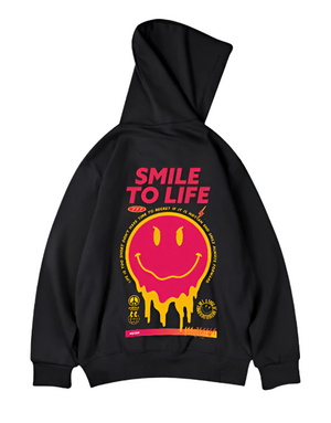 Smile To Life Hoodie , - Streetwear Hoodie - Slick Street