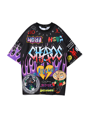 CHAOS X T-Shirt , - Streetwear T-Shirts - Slick Street