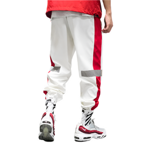 Side Striped Reflective Joggers , - Streetwear Joggers - Slick Street