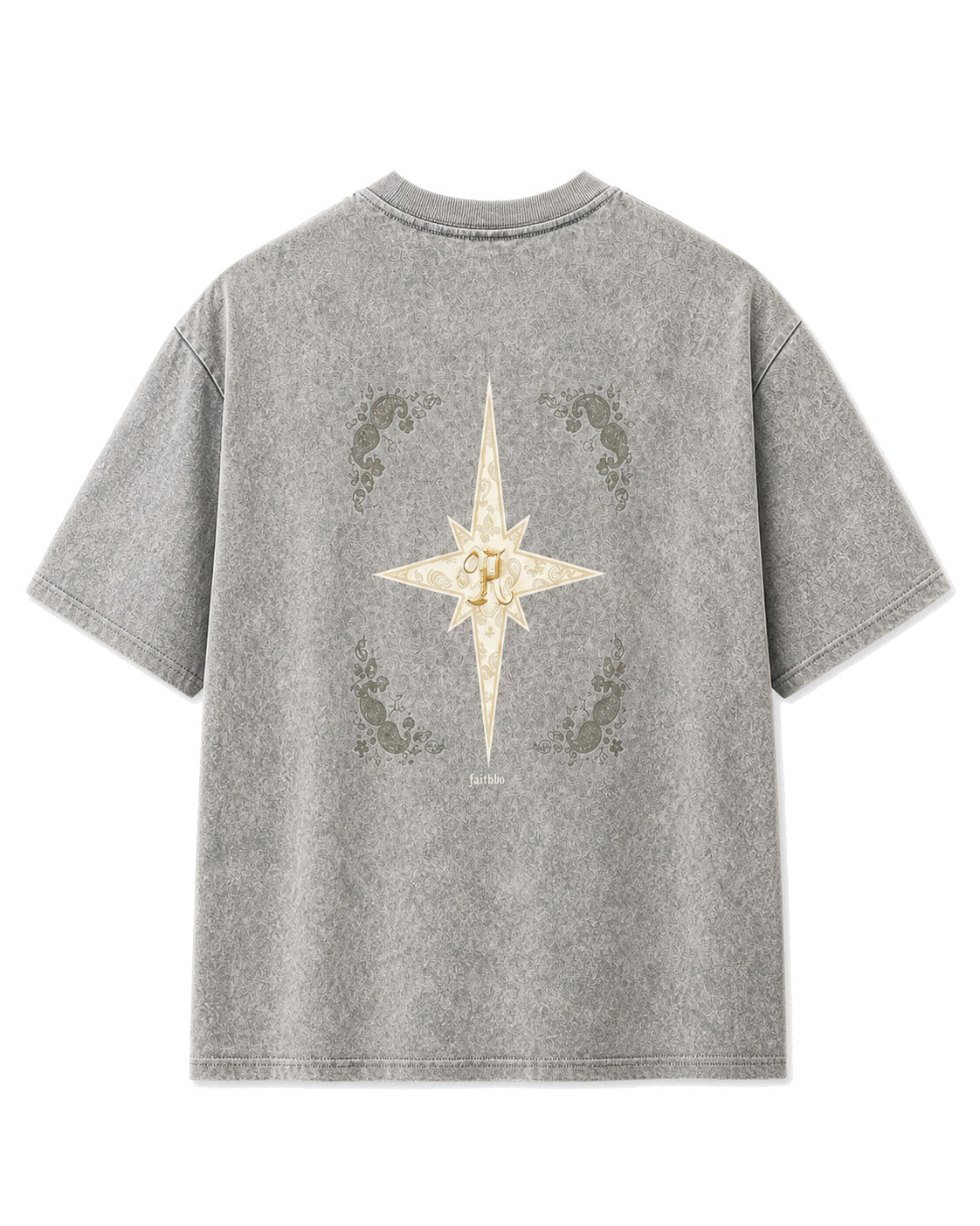 Stella Star T-Shirt Light Grey, XS - Streetwear T-Shirt - Slick Street