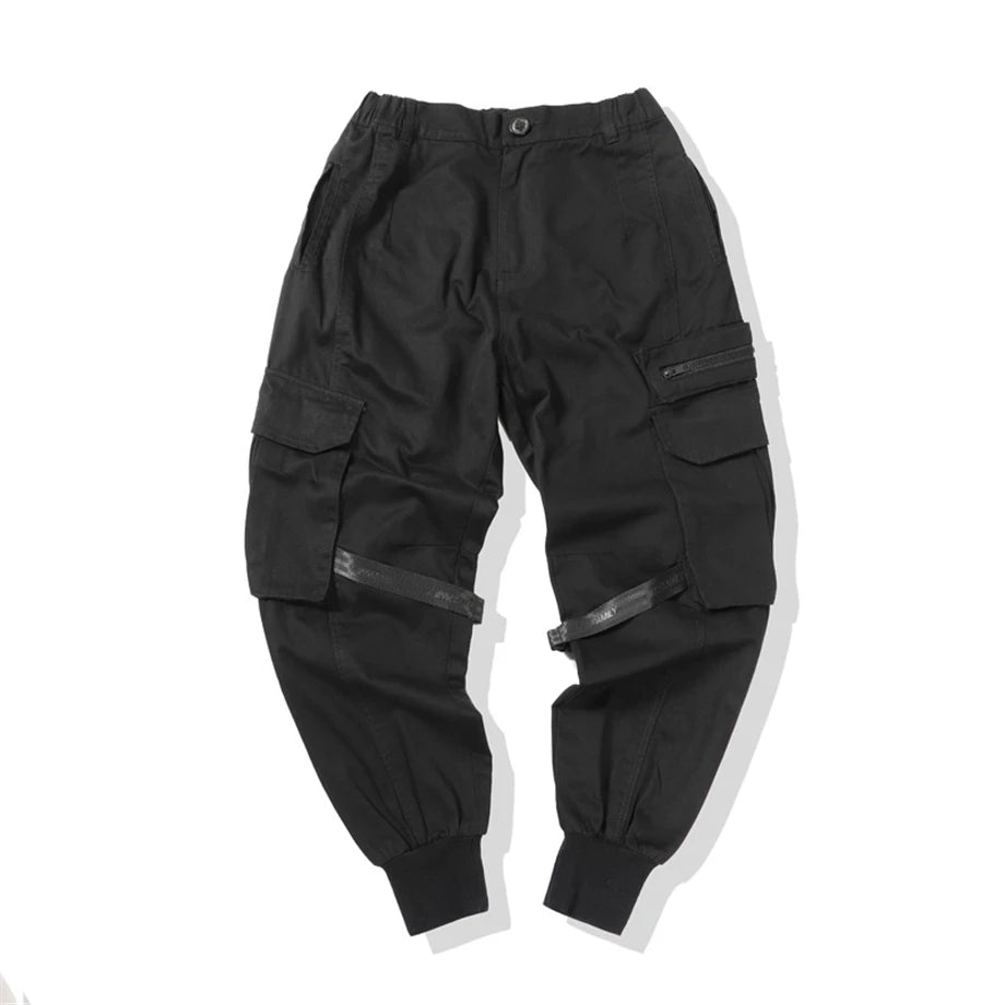BasicxRibbon Cargo Pants ,  - Streetwear Pants - Slick Street