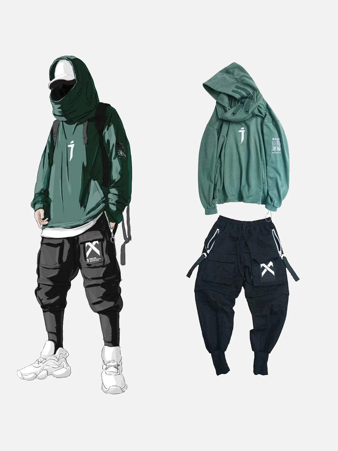 XMark Detachable Cargo Pants ,  - Streetwear Cargo Pants - Slick Street