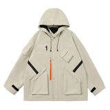i Techwear Jacket Khaki, XS - Streetwear Hoodie - Slick Street