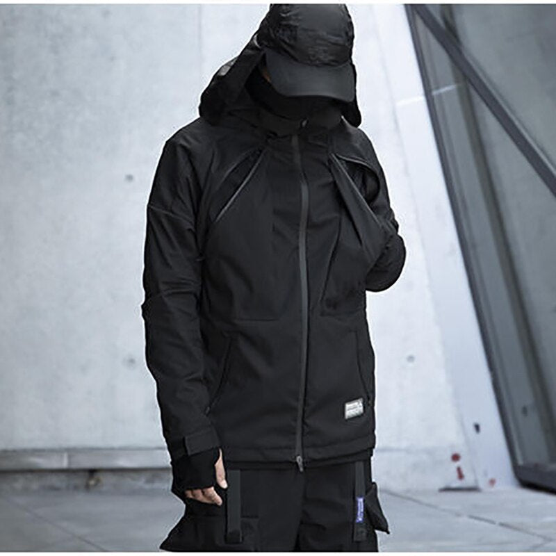 X9 Military Tactical Techwear Jacket Black, XS - Streetwear Jacket - Slick Street