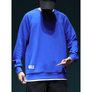 Henley Kind Sweatshirt Blue, XS - Streetwear Sweatshirts - Slick Street