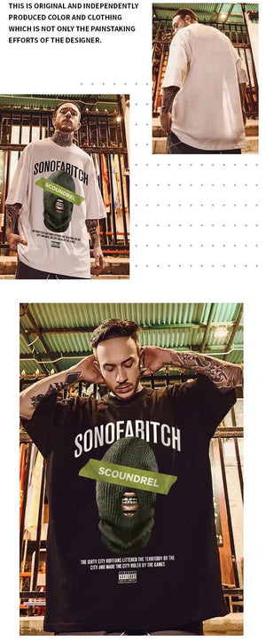 Balaclava SCOUNDREL T-Shirt ,  - Streetwear T-Shirt - Slick Street