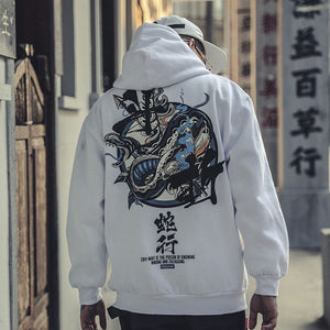 Orchid Serpent King Hoodie ,  - Streetwear Hoodie - Slick Street
