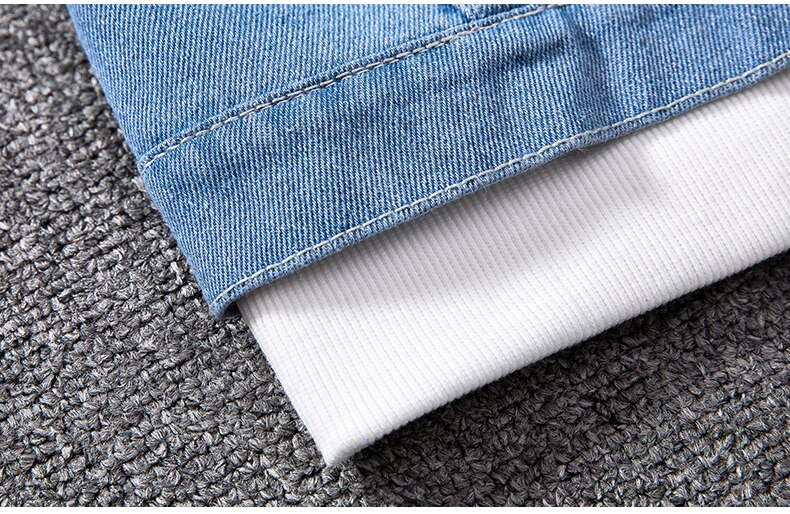 S Denim Hooded Jacket ,  - Streetwear Jackets - Slick Street