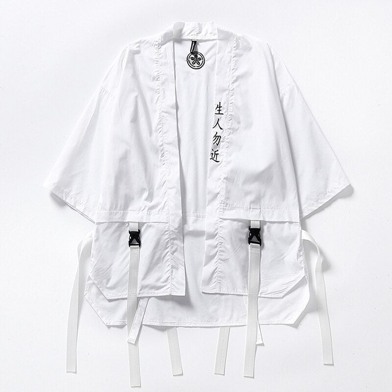 Japanese Sensei Jacket White, S - Streetwear Jackets - Slick Street