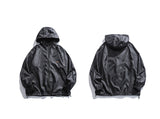P1 Windbreaker Jacket Black, XS - Streetwear Jacket - Slick Street