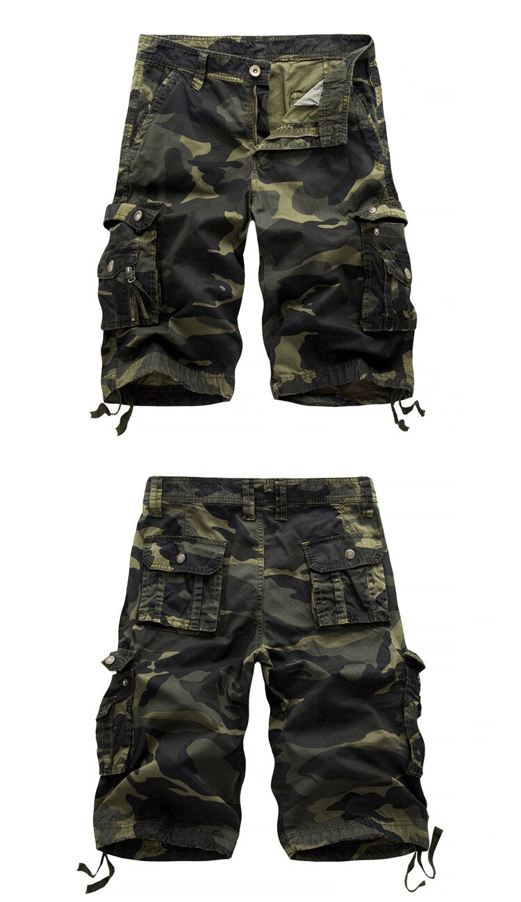 Military Camouflage Vector Shorts ,  - Streetwear Shorts - Slick Street