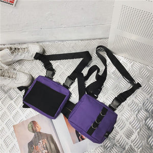RX9 Chest Bag Purple, - Streetwear Bag - Slick Street
