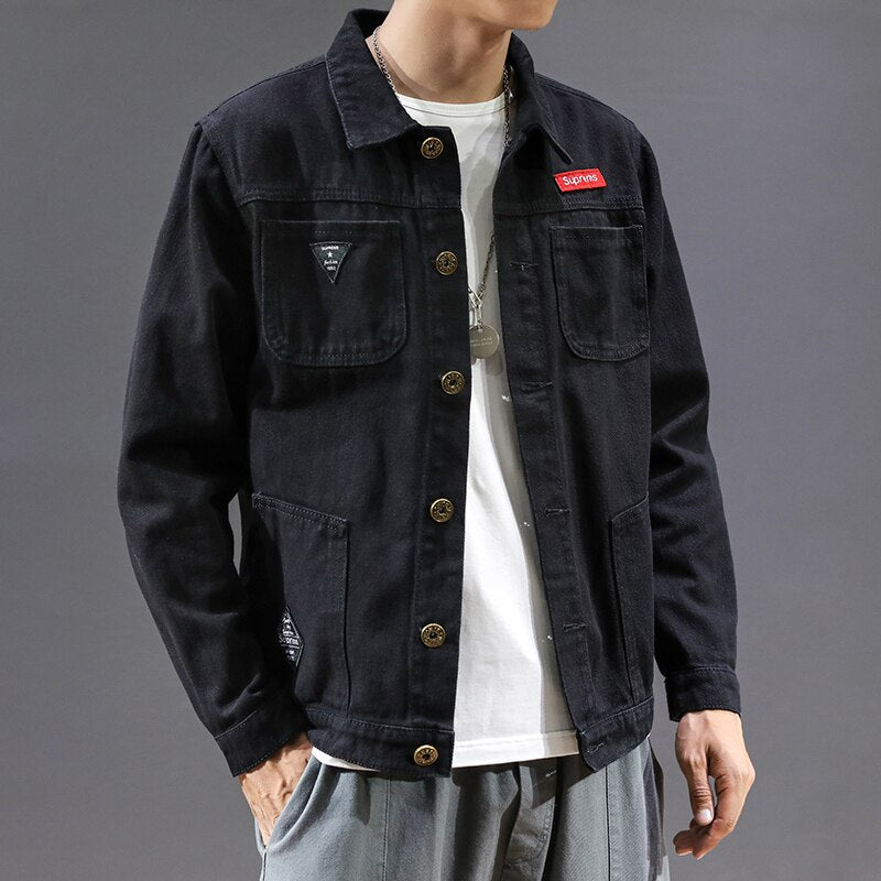 Suprems Demin Jacket ,  - Streetwear Jackets - Slick Street