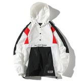 Color Block VA2 Windbreaker Jacket White 1, XS - Streetwear Jacket - Slick Street