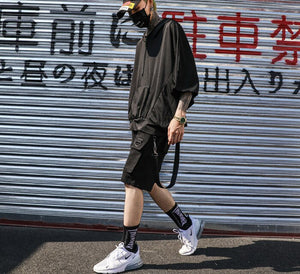 Black Bermuda 'Origin' Shorts ,  - Streetwear Shorts - Slick Street