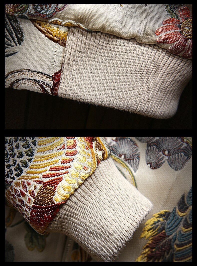 Boutonnieres Embroidery Jacket ,  - Streetwear Jacket - Slick Street