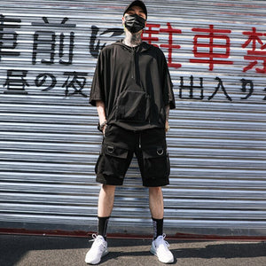 Black Bermuda 'Origin' Shorts ,  - Streetwear Shorts - Slick Street