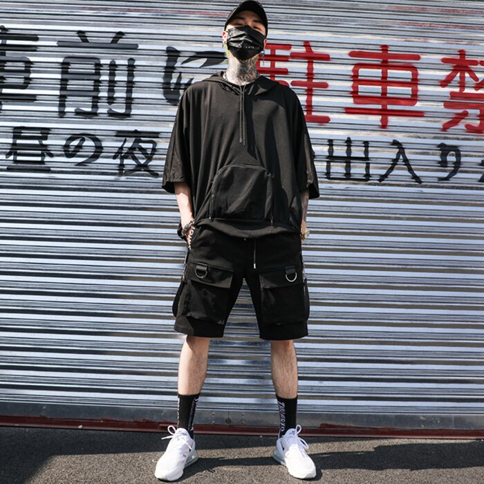 Black Bermuda 'Origin' Shorts ,  - Streetwear Shorts - Slick Street