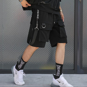 Black Bermuda 'Origin' Shorts ,  - Streetwear Shorts - Slick Street