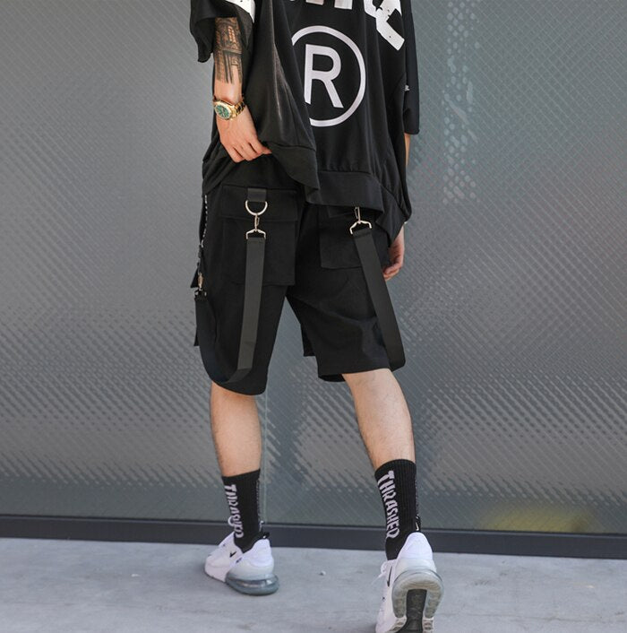 Black Bermuda 'Origin' Shorts ,  - Streetwear Shorts - Slick Street