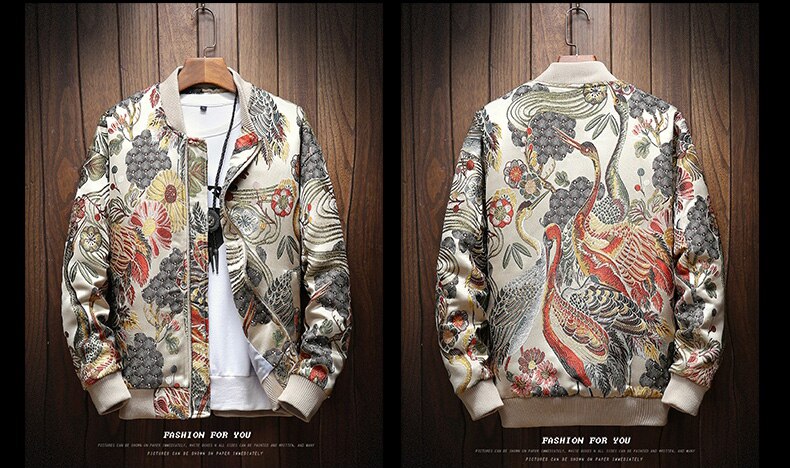 Boutonnieres Embroidery Jacket ,  - Streetwear Jacket - Slick Street