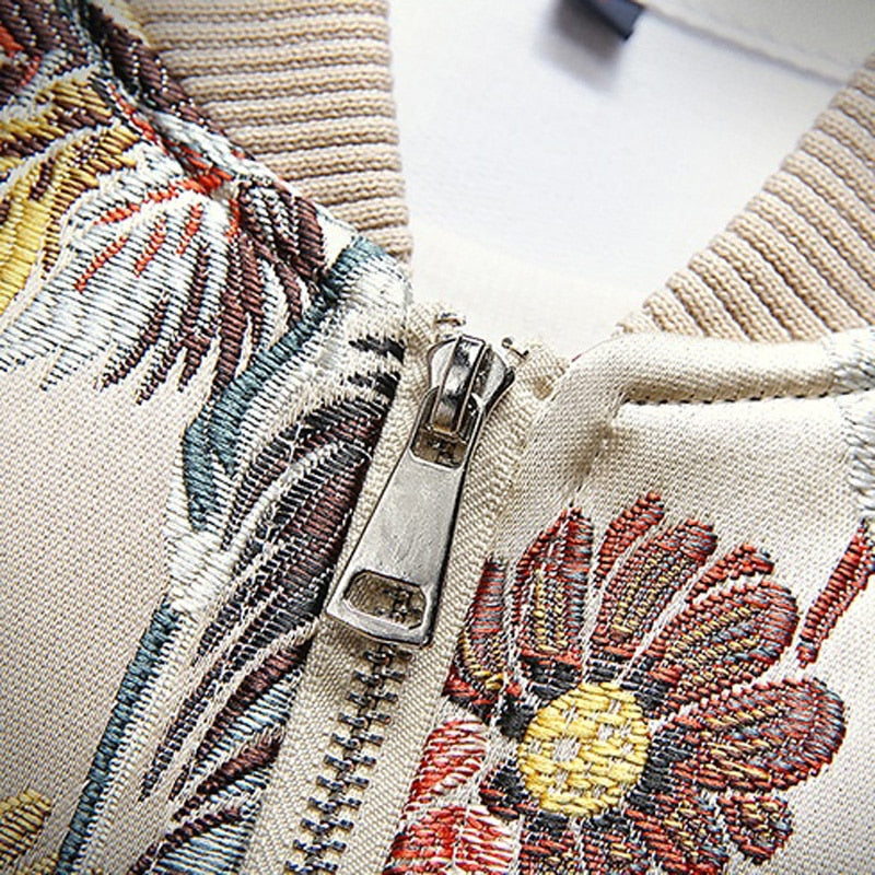 Boutonnieres Embroidery Jacket ,  - Streetwear Jacket - Slick Street