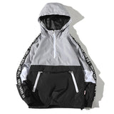 Color Block VA2 Windbreaker Jacket Gray, XS - Streetwear Jacket - Slick Street