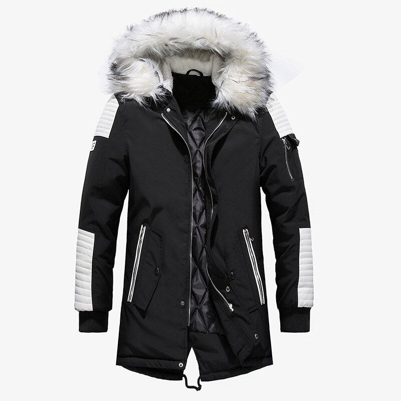 Mens winter jackets with fur hood best sale