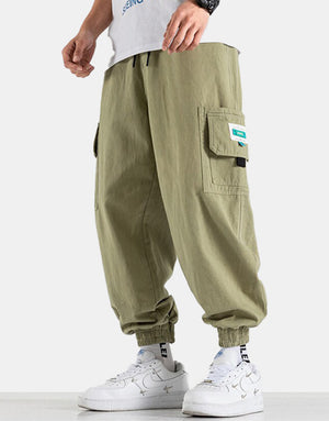 Patch Joggers Green, XS - Streetwear Joggers - Slick Street