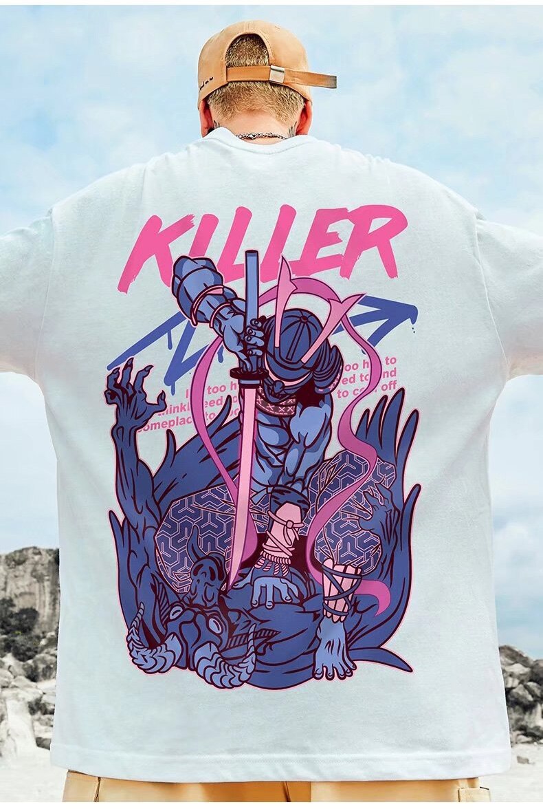 Killer Samurai T-Shirt ,  - Streetwear T-Shirt - Slick Street
