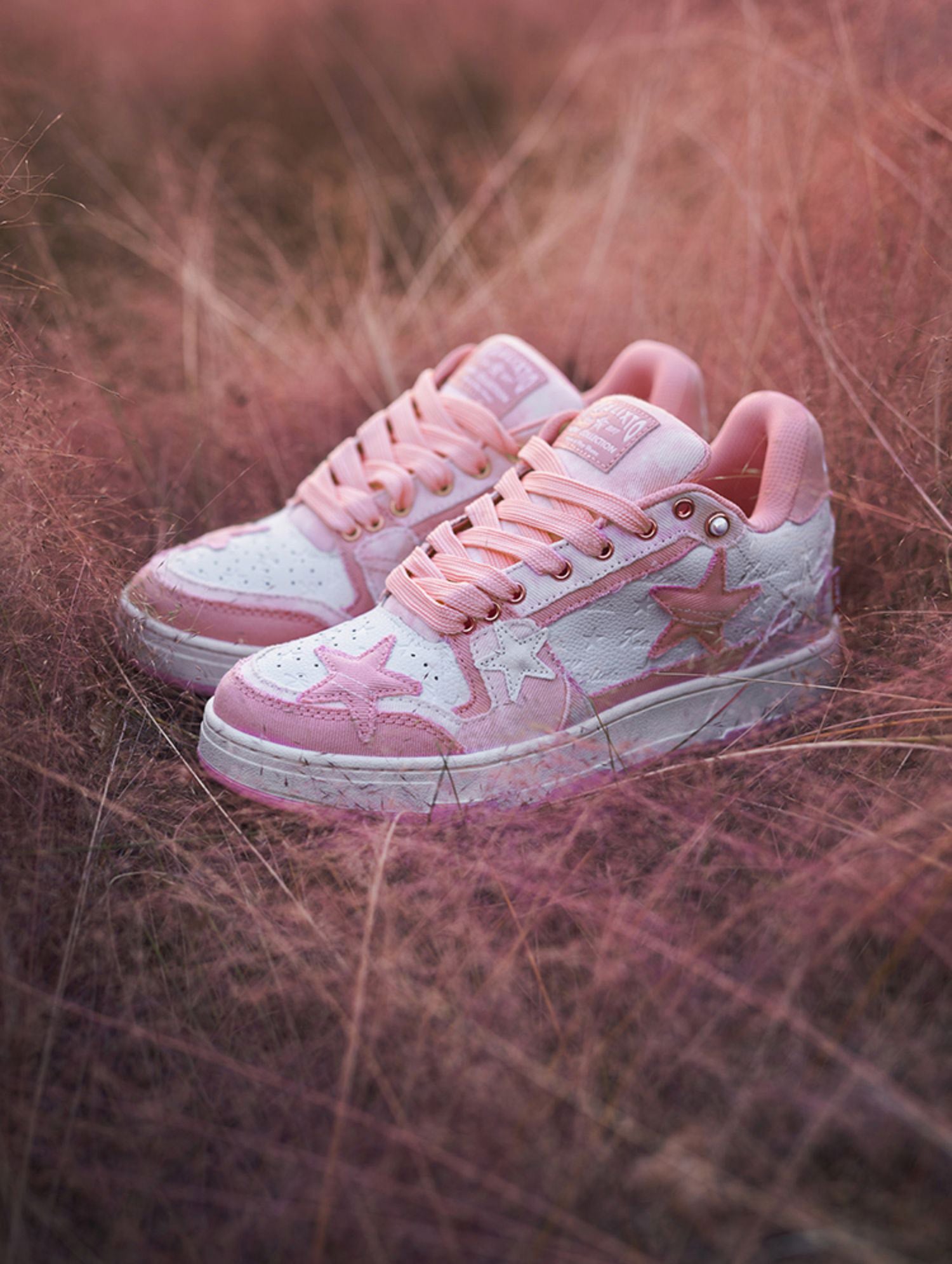 Star Eli1 Skate Sneakers - Pink ,  - Streetwear Shoes - Slick Street